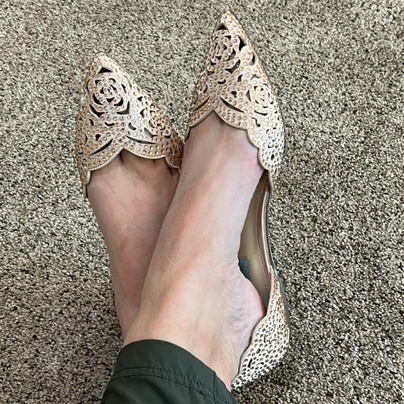 Betsey Jonhson Lucy, Jeweled, Cutout Women's Flats, size 8.5 - Picture 14 of 16